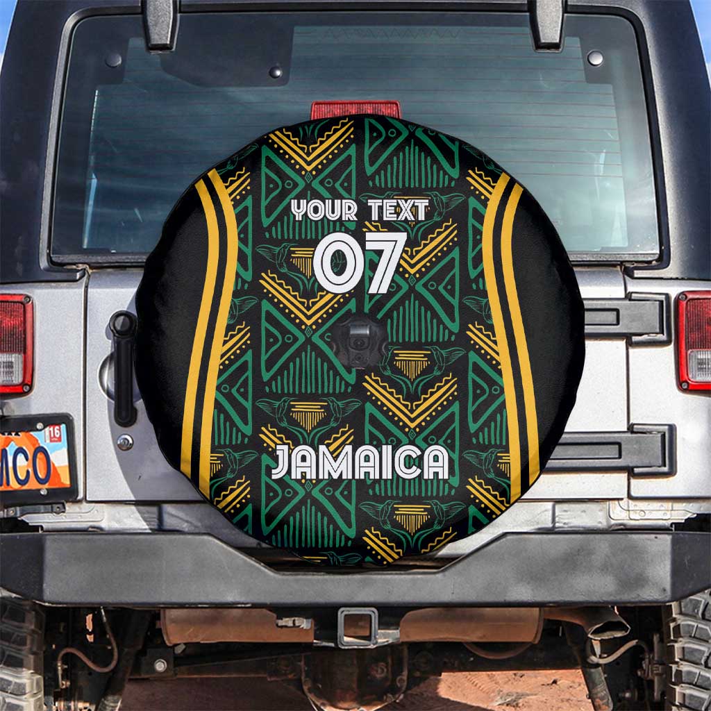 Jamaica Reggae Boyz Custom Spare Tire Cover Ethnic Motifs - Wonder Print Shop