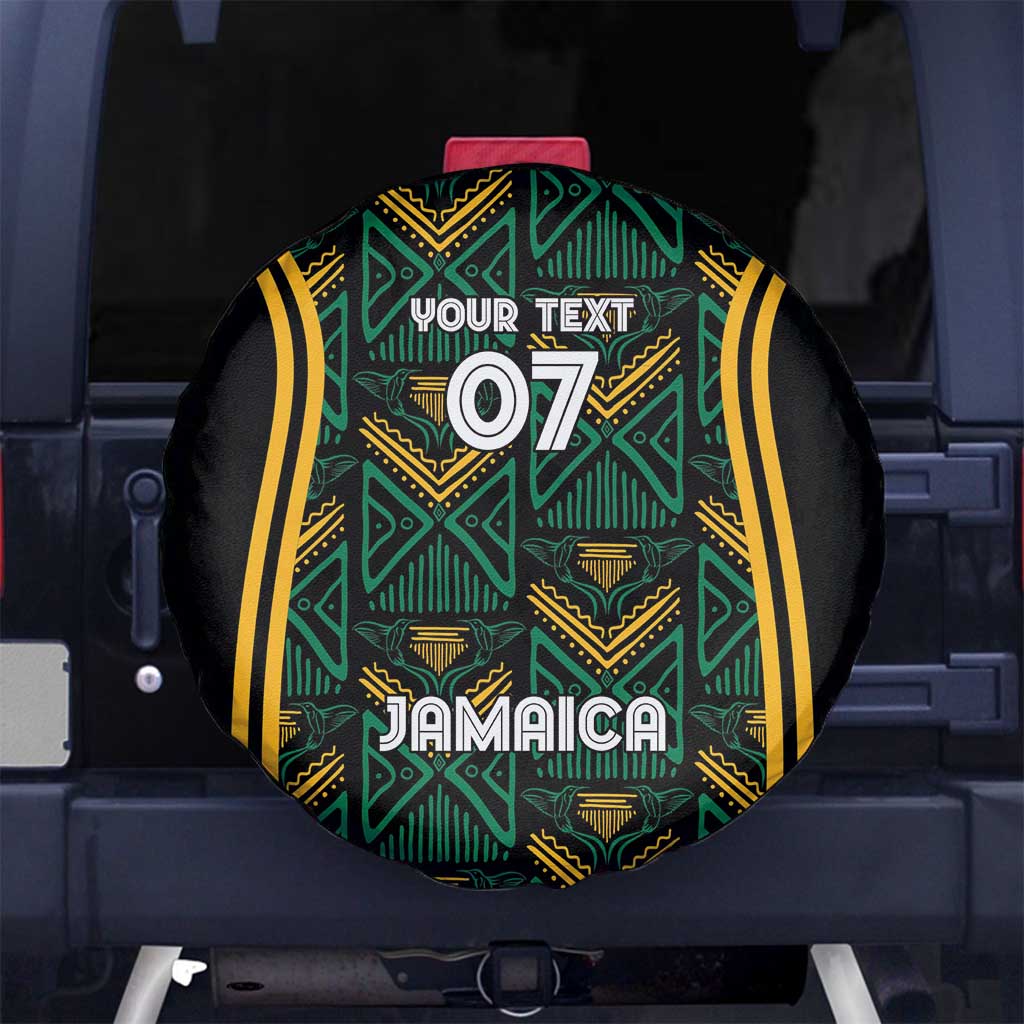 Jamaica Reggae Boyz Custom Spare Tire Cover Ethnic Motifs - Wonder Print Shop
