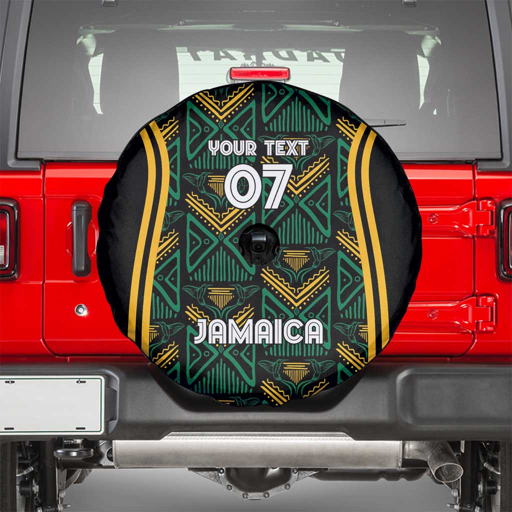 Jamaica Reggae Boyz Custom Spare Tire Cover Ethnic Motifs - Wonder Print Shop