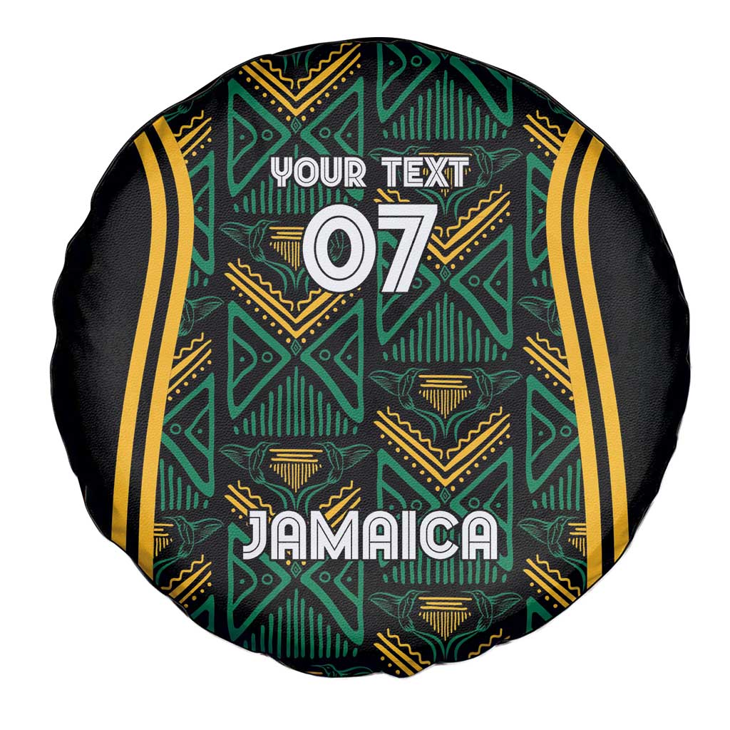 Jamaica Reggae Boyz Custom Spare Tire Cover Ethnic Motifs - Wonder Print Shop