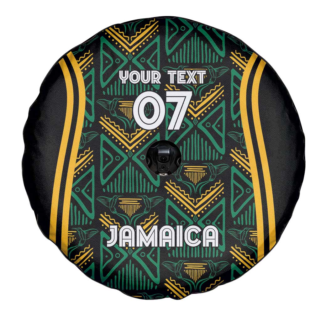 Jamaica Reggae Boyz Custom Spare Tire Cover Ethnic Motifs - Wonder Print Shop