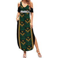 Jamaica Reggae Boyz Custom Summer Maxi Dress Ethnic Motifs - Wonder Print Shop