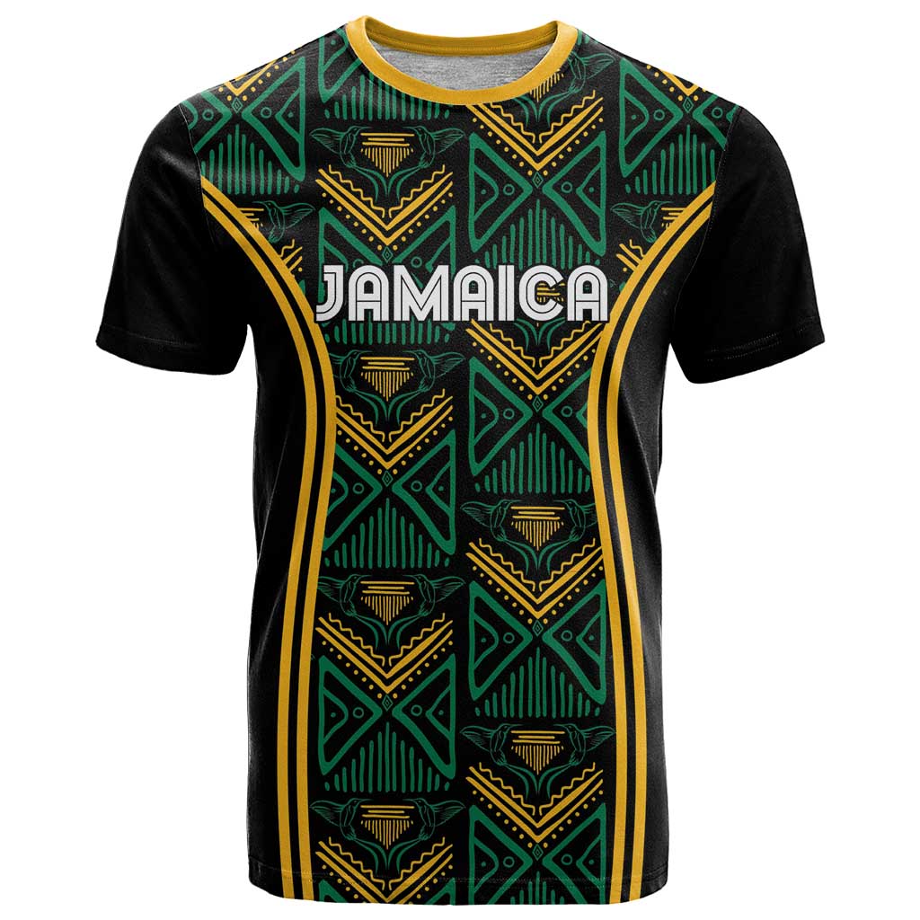 Jamaica Reggae Boyz Custom T Shirt Ethnic Motifs - Wonder Print Shop