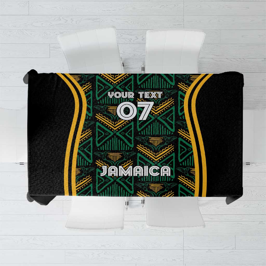 Jamaica Reggae Boyz Custom Tablecloth Ethnic Motifs - Wonder Print Shop