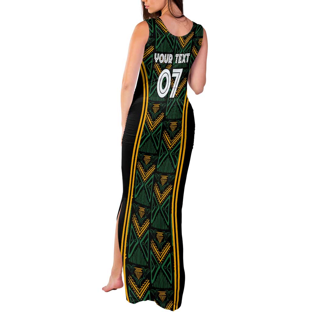 Jamaica Reggae Boyz Custom Tank Maxi Dress Ethnic Motifs - Wonder Print Shop