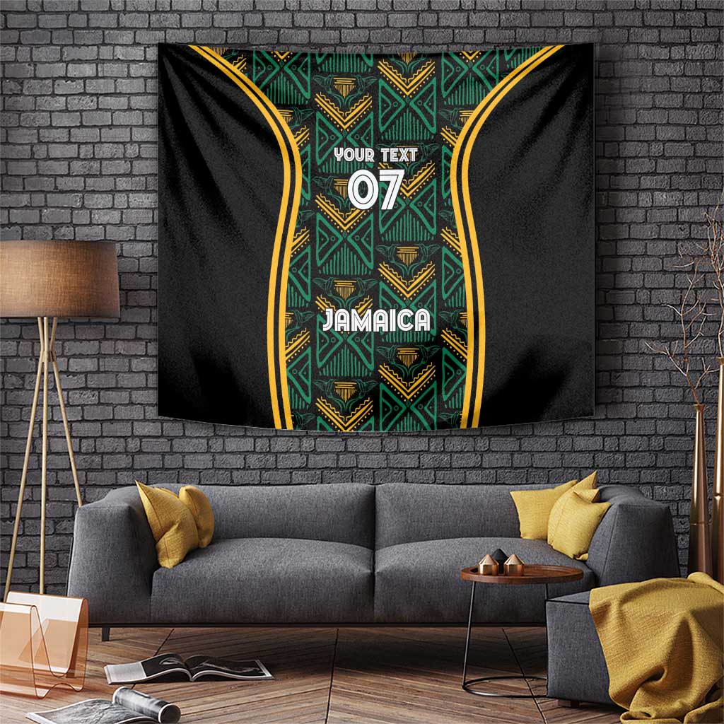 Jamaica Reggae Boyz Custom Tapestry Ethnic Motifs - Wonder Print Shop