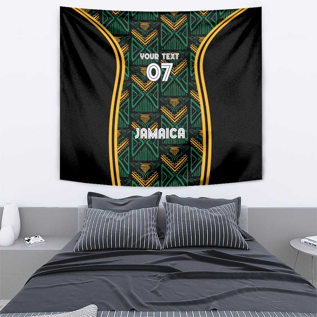 Jamaica Reggae Boyz Custom Tapestry Ethnic Motifs - Wonder Print Shop