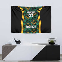 Jamaica Reggae Boyz Custom Tapestry Ethnic Motifs - Wonder Print Shop