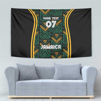 Jamaica Reggae Boyz Custom Tapestry Ethnic Motifs - Wonder Print Shop