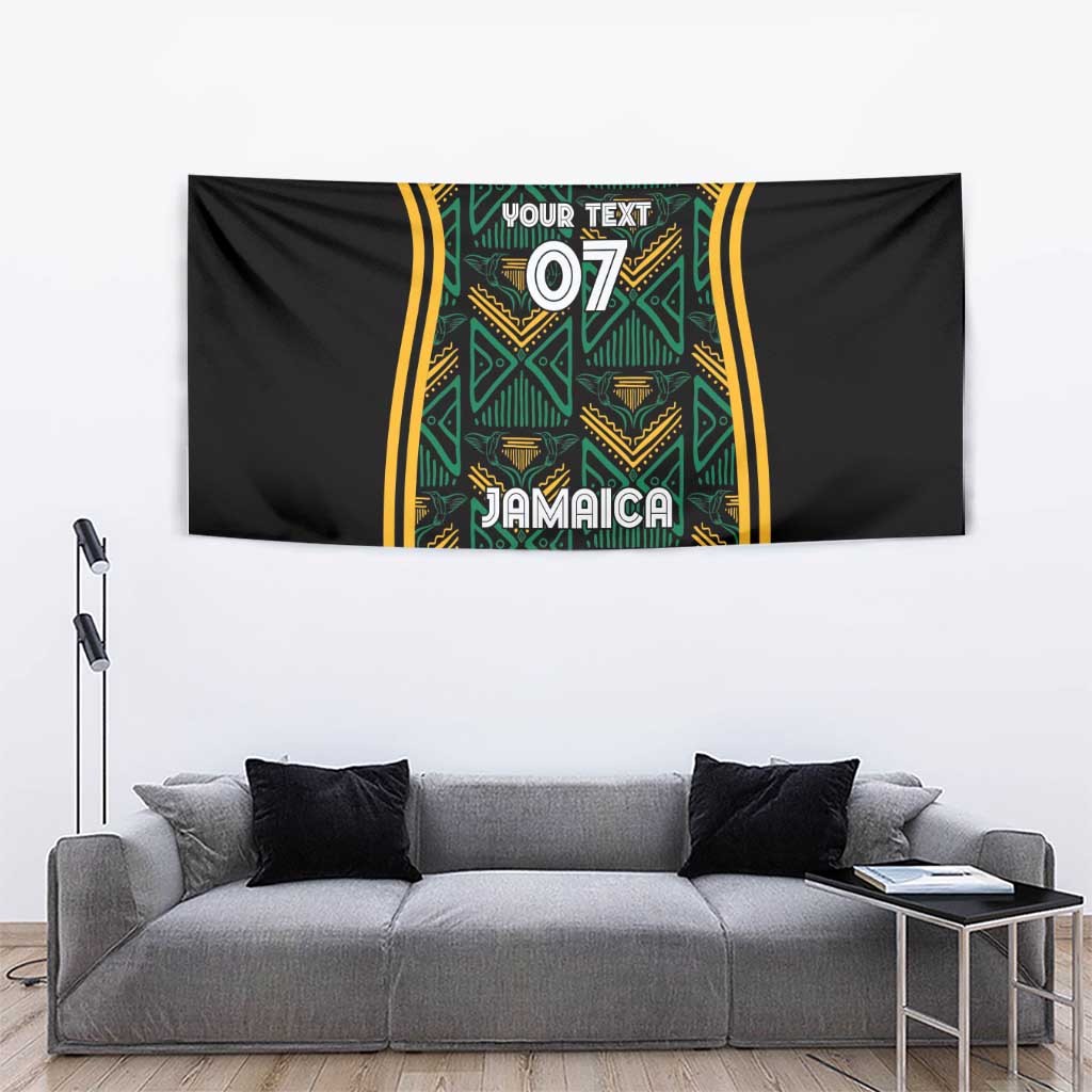 Jamaica Reggae Boyz Custom Tapestry Ethnic Motifs - Wonder Print Shop