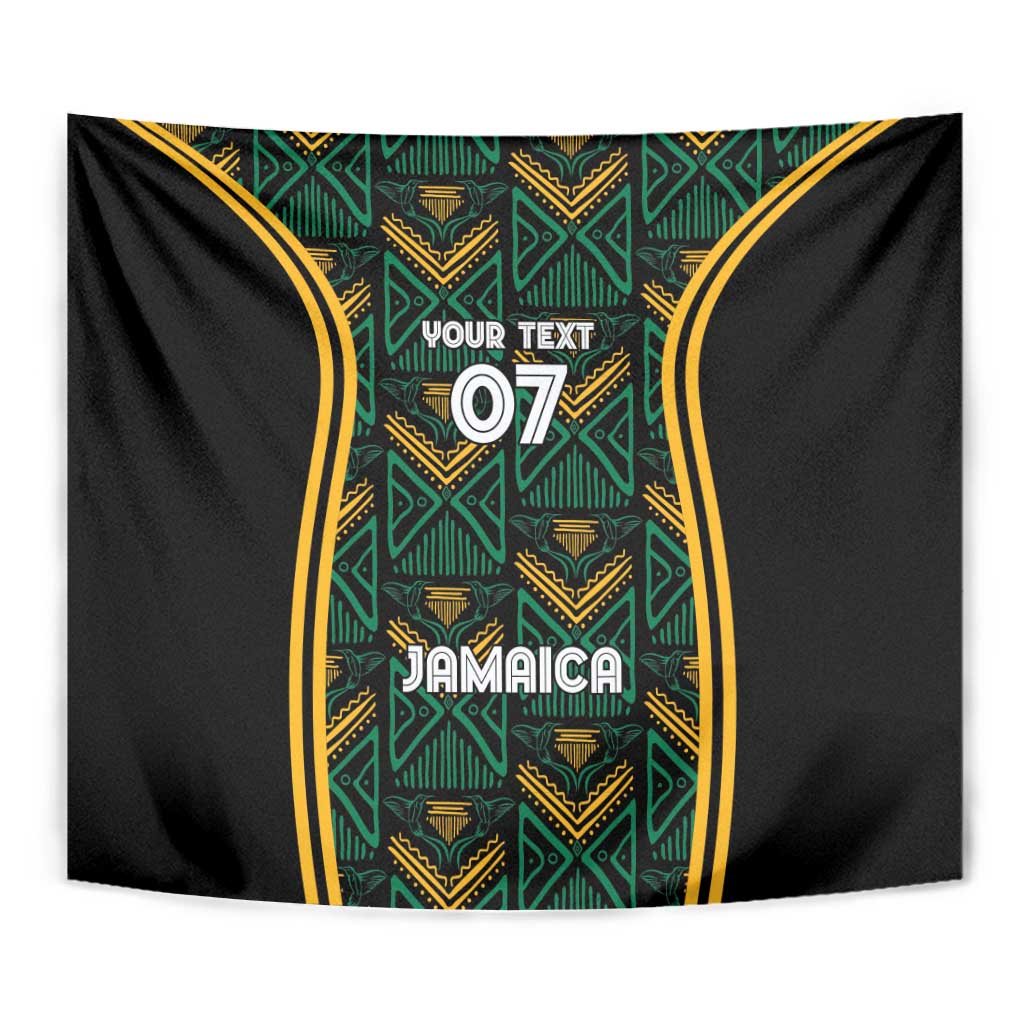Jamaica Reggae Boyz Custom Tapestry Ethnic Motifs - Wonder Print Shop