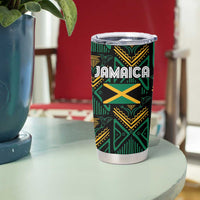 Jamaica Reggae Boyz Custom Tumbler Cup Ethnic Motifs - Wonder Print Shop