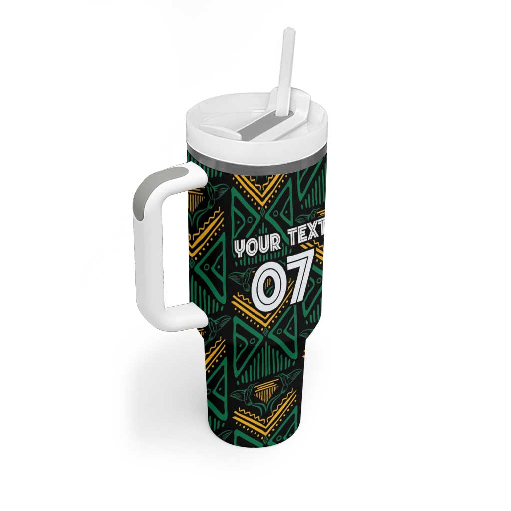 Jamaica Reggae Boyz Custom Tumbler With Handle Ethnic Motifs - Wonder Print Shop