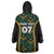 Jamaica Reggae Boyz Custom Wearable Blanket Hoodie Ethnic Motifs - Wonder Print Shop
