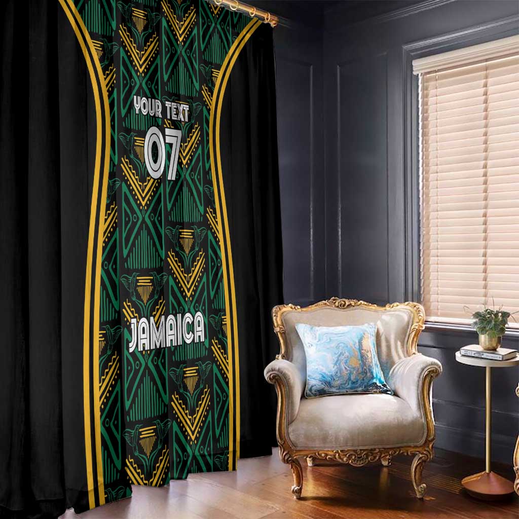 Jamaica Reggae Boyz Custom Window Curtain Ethnic Motifs - Wonder Print Shop