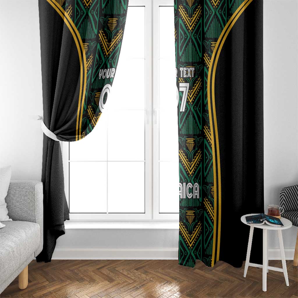 Jamaica Reggae Boyz Custom Window Curtain Ethnic Motifs - Wonder Print Shop