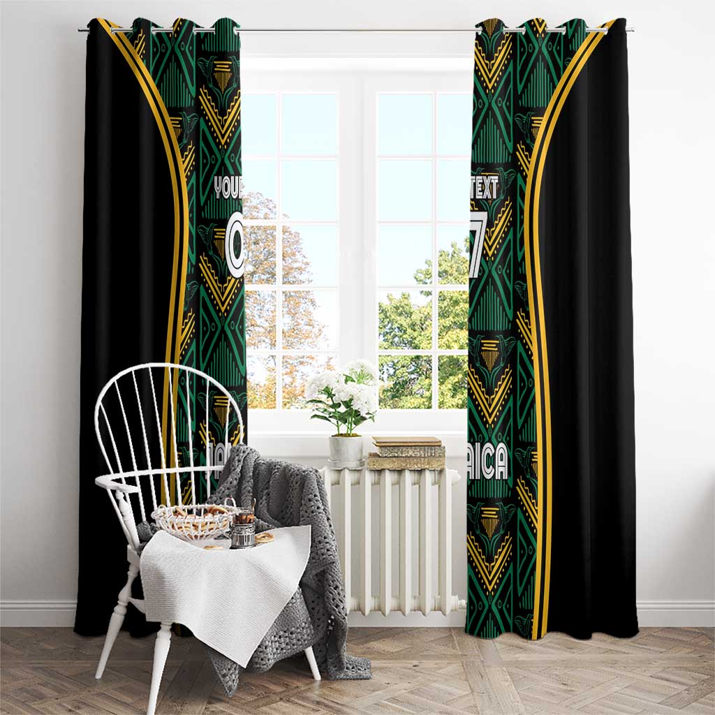 Jamaica Reggae Boyz Custom Window Curtain Ethnic Motifs - Wonder Print Shop