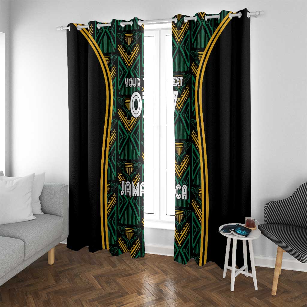 Jamaica Reggae Boyz Custom Window Curtain Ethnic Motifs - Wonder Print Shop