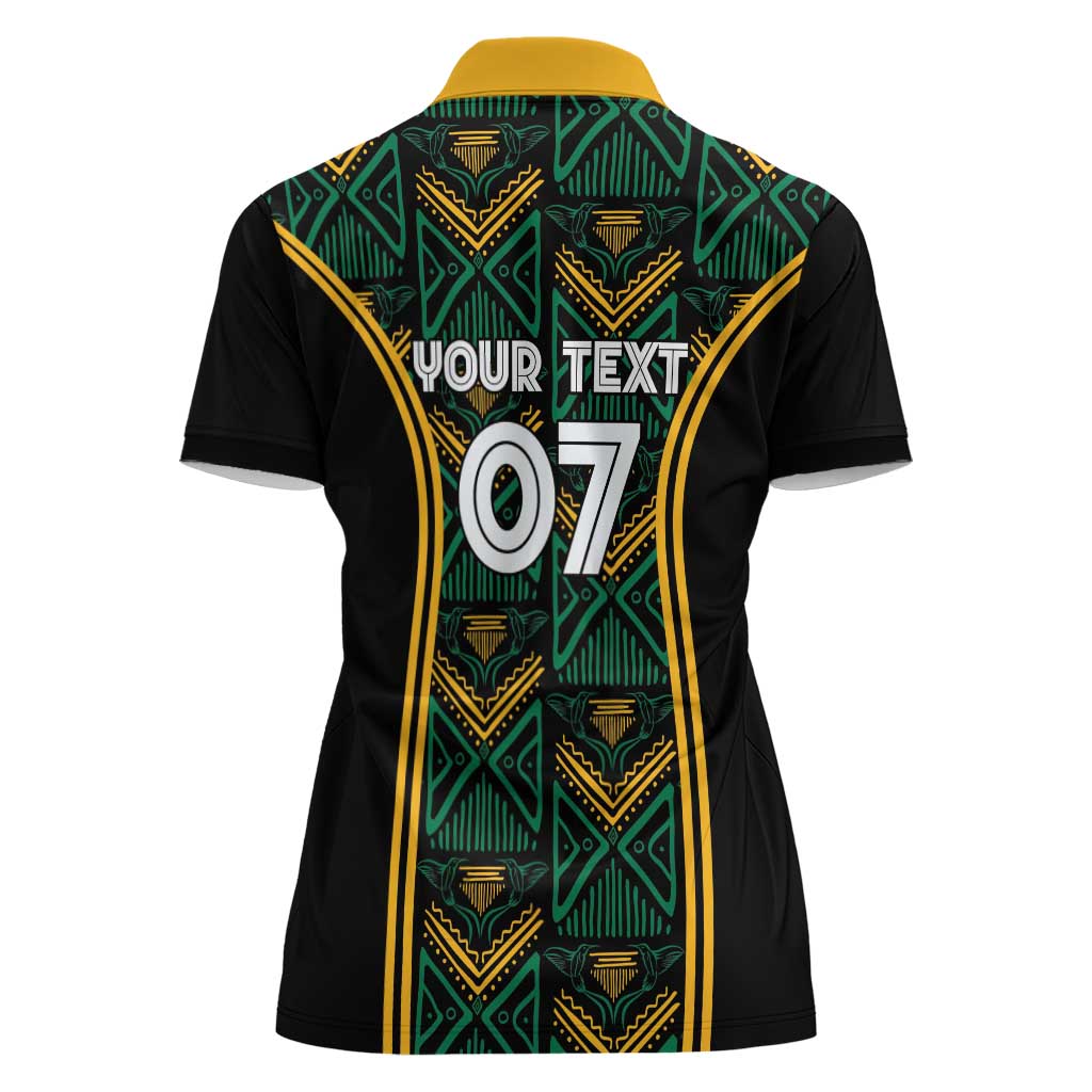 Jamaica Reggae Boyz Custom Women Polo Shirt Ethnic Motifs - Wonder Print Shop