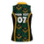 Jamaica Reggae Boyz Custom Women Sleeveless Polo Shirt Ethnic Motifs - Wonder Print Shop
