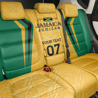 Jamaica Custom Back Car Seat Cover Ethnic Motifs - Gold Accents LT7 - Wonder Print Shop