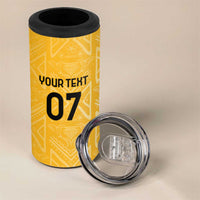 Jamaica Custom 4 in 1 Can Cooler Tumbler Ethnic Motifs - Gold Accents LT7 - Wonder Print Shop