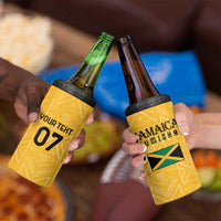 Jamaica Custom 4 in 1 Can Cooler Tumbler Ethnic Motifs - Gold Accents LT7 - Wonder Print Shop