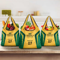 Jamaica Custom Grocery Bag Ethnic Motifs - Gold Accents