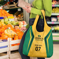 Jamaica Custom Grocery Bag Ethnic Motifs - Gold Accents