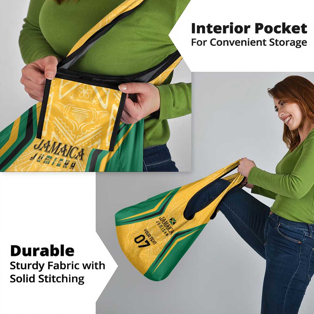Jamaica Custom Grocery Bag Ethnic Motifs - Gold Accents