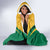 Jamaica Custom Hooded Blanket Ethnic Motifs - Gold Accents
