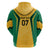 Jamaica Custom Hoodie Ethnic Motifs - Gold Accents - Wonder Print Shop