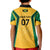 Jamaica Custom Kid Polo Shirt Ethnic Motifs - Gold Accents - Wonder Print Shop