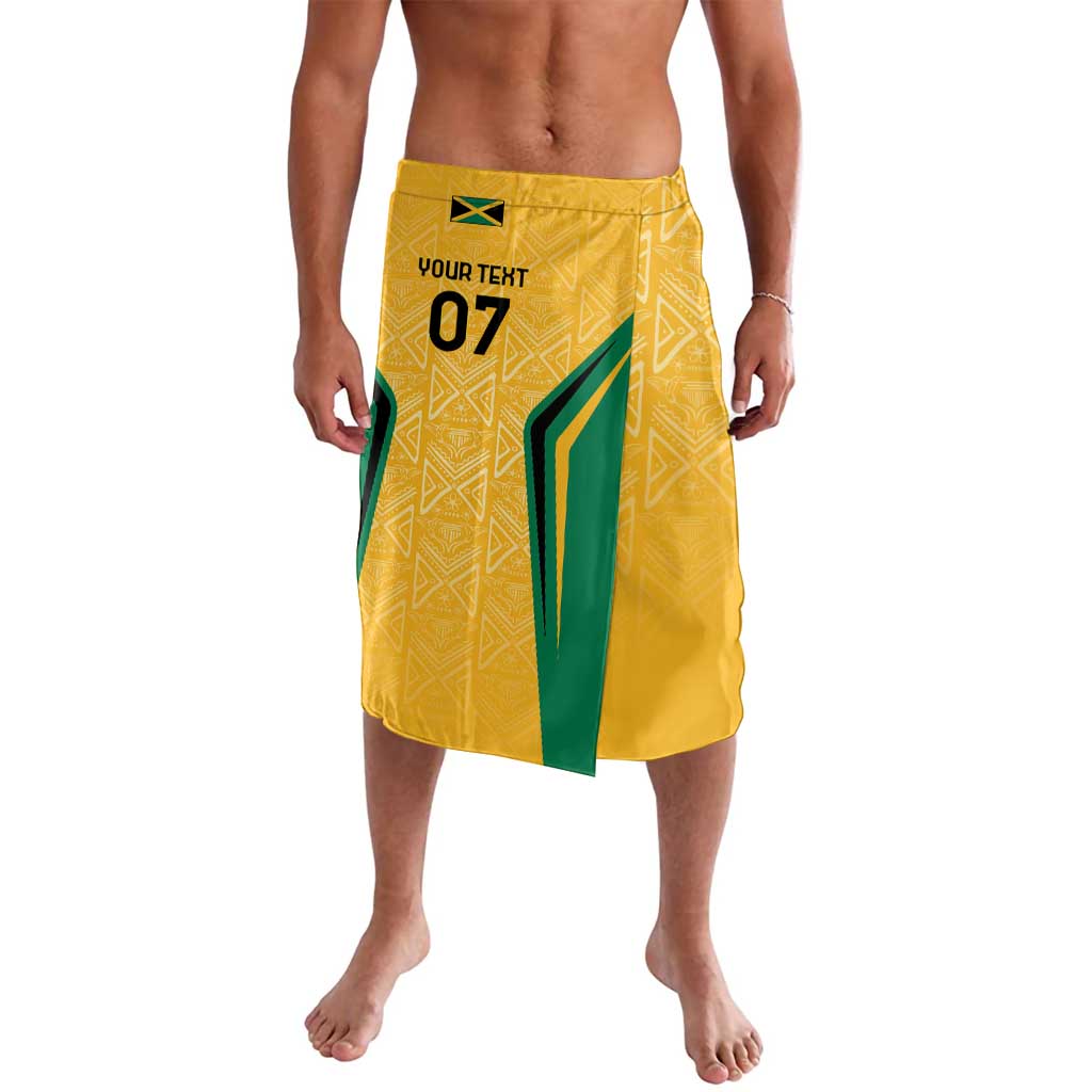 Jamaica Custom Lavalava Ethnic Motifs - Gold Accents - Wonder Print Shop