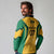 Jamaica Custom Long Sleeve Polo Shirt Ethnic Motifs - Gold Accents - Wonder Print Shop