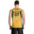 Jamaica Custom Men Tank Top Ethnic Motifs - Gold Accents - Wonder Print Shop