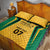 Jamaica Custom Quilt Bed Set Ethnic Motifs - Gold Accents - Wonder Print Shop