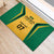 Jamaica Custom Rubber Doormat Ethnic Motifs - Gold Accents - Wonder Print Shop
