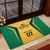 Jamaica Custom Rubber Doormat Ethnic Motifs - Gold Accents - Wonder Print Shop