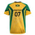Jamaica Custom Rugby Jersey Ethnic Motifs - Gold Accents - Wonder Print Shop
