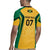 Jamaica Custom Rugby Jersey Ethnic Motifs - Gold Accents - Wonder Print Shop