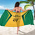 Jamaica Custom Sarong Ethnic Motifs - Gold Accents - Wonder Print Shop