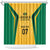 Jamaica Custom Shower Curtain Ethnic Motifs - Gold Accents