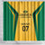 Jamaica Custom Shower Curtain Ethnic Motifs - Gold Accents