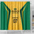 Jamaica Custom Shower Curtain Ethnic Motifs - Gold Accents