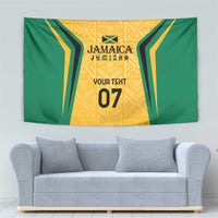 Jamaica Custom Tapestry Ethnic Motifs - Gold Accents - Wonder Print Shop