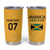 Jamaica Custom Tumbler Cup Ethnic Motifs - Gold Accents - Wonder Print Shop