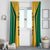 Jamaica Custom Window Curtain Ethnic Motifs - Gold Accents - Wonder Print Shop