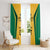 Jamaica Custom Window Curtain Ethnic Motifs - Gold Accents - Wonder Print Shop