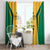 Jamaica Custom Window Curtain Ethnic Motifs - Gold Accents - Wonder Print Shop